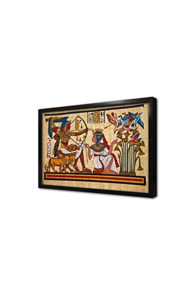 Tablosan Papirüs Mısır Dönemi Çerçeveli Mdf Tablo