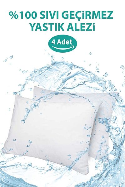 SUVAY Water Liquid Proof Pillow Mattresses Cotton Zippered Anti-Sweat Pillow Protective Cover