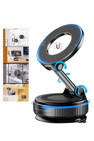 Abbruch By Sabron Magsafe Telefon Tutucu Tüm Yüzeylerle Uyumlu Vakumlu Sökülebilir 360 Oynar Başlıklı