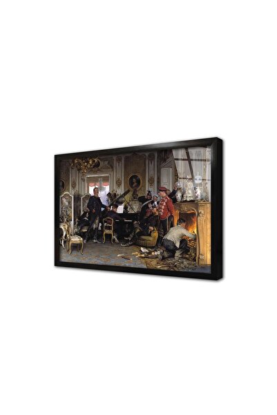 Tablosan O pictură pe sticlă într-o ramă de lemn în afara Parisului