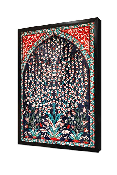 Tablosan Osmanlı Çini Görselleri Çerçeveli Mdf Tablo