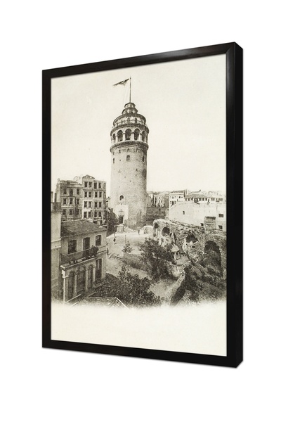 Tablosan Tablou din MDF încadrat Galata Vechi din Istanbul