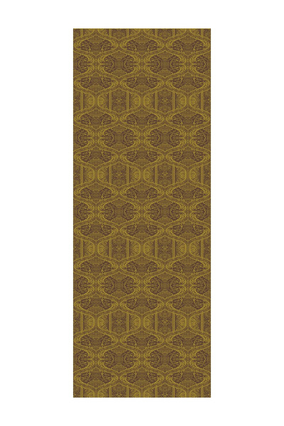 Mooncorn Soler Pattern Shine Line Shawl Bitter Brown-Salmon