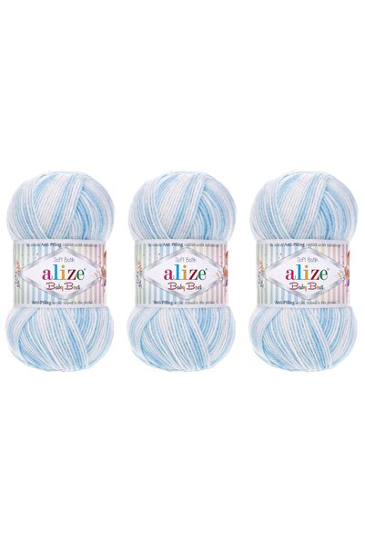 Alize Baby Best Batik El Örgü Ipliği 100 gr 3 Adet Renk 6669