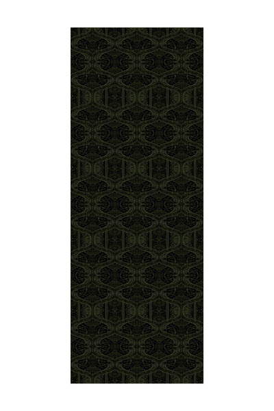 Mooncorn Soler Pattern Shine Line Shawl Black-Khaki