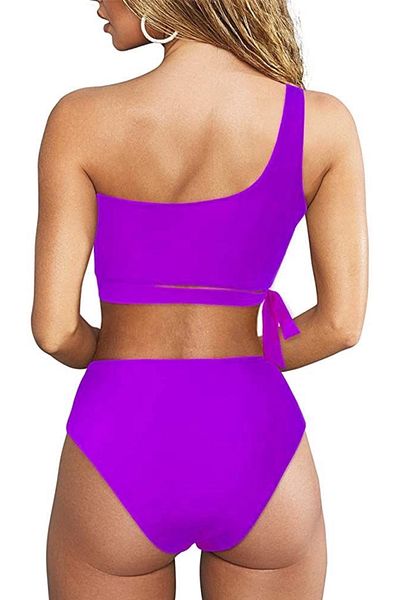 DEEP BEACH High Waist Bikini Bottom - Db20005Ba