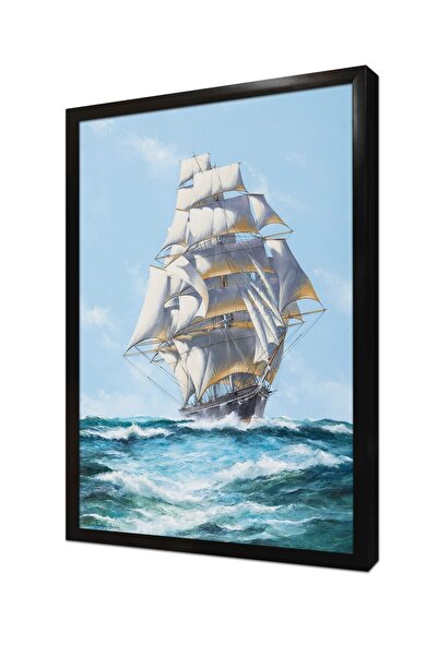 Tablosan Τραπέζι MDF με πλαίσιο με θέα σε ιστιοπλοϊκό σκάφος