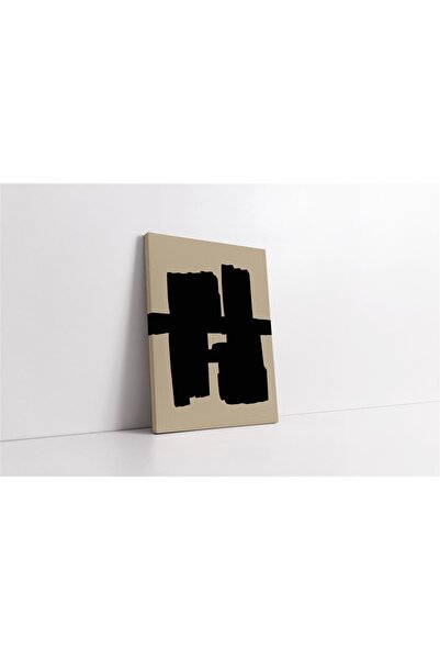 Tablosan Pictură abstractă pe pânză, negru crem