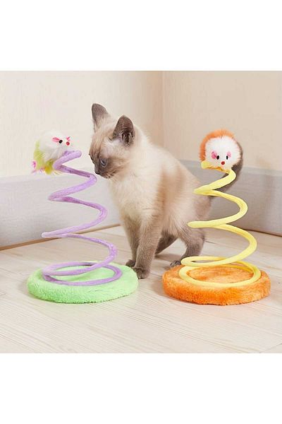 TİNEKE Spring Mouse Circle Hacı Yatmaz Cat Toy 23X14 cm 1 Piece