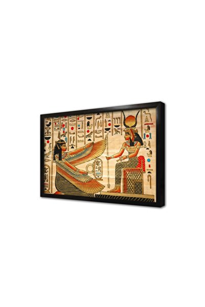 Tablosan Tablou din MDF înrămat în epoca egipteană cu papyrus