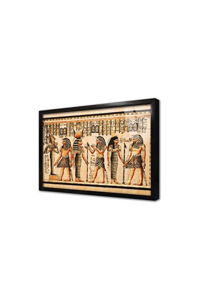 Tablosan Papirüs Mısır Dönemi Çerçeveli Cam Tablo