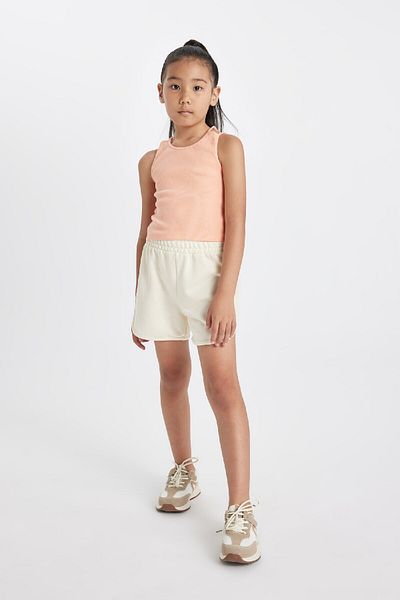 DeFacto Girl's Crew Neck Basic Plain Tank Top D0877A824Hs
