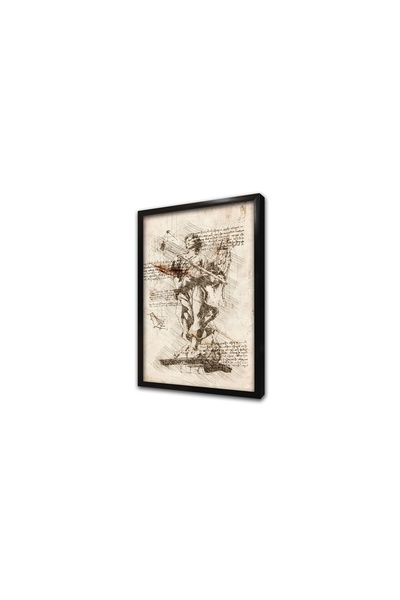 Tablosan Pictură MDF înrămată cu desen de statuie de înger