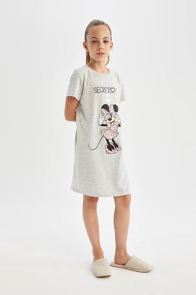 DeFacto Disney Mickey & Minnie Short Sleeve Girl's Dress - D1426A824SM