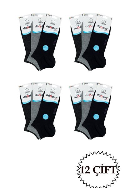Dündar Women's Combed Plus Booties Socks