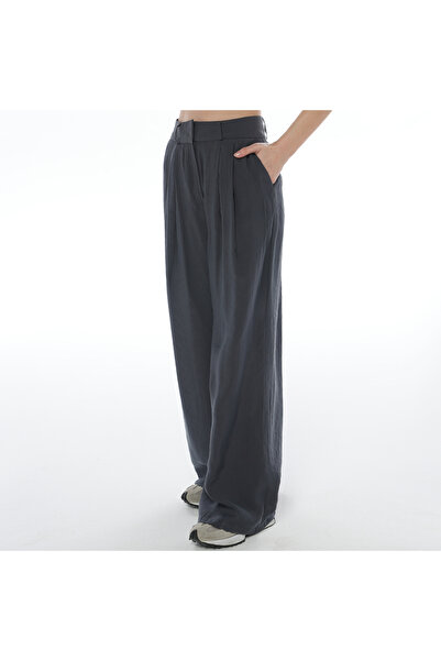FEHUBLOOM Anthracite Wide Leg Palazzo Trousers