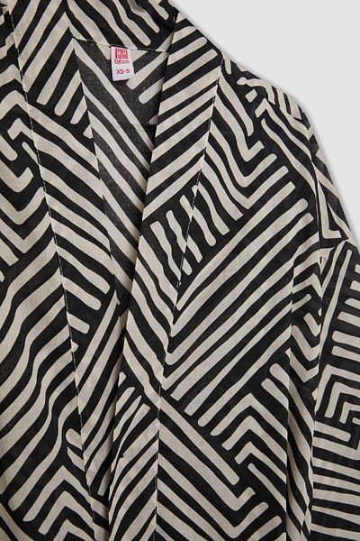 DeFacto Gemusterter Baumwoll-Kimono-Fall In Love D0453ax24sm