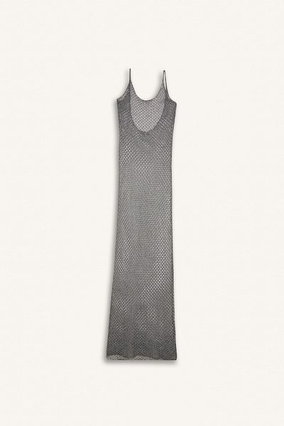 DeFacto Ärmelloses Mesh-Maxi-Strandkleid mit normaler Passform – Fall In Love B6886ax24hs