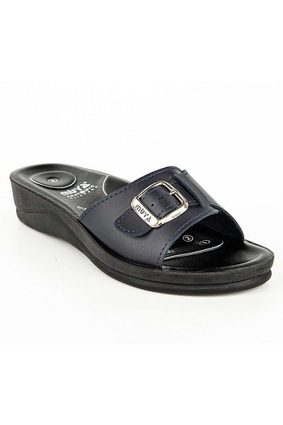 Muya Navy Blue Ανατομική Σόλα Gun Spur and Slippers - Four Seasons Women