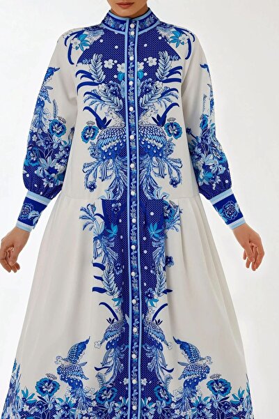 Hiccup Printed Long Sleeve Maxi Dress