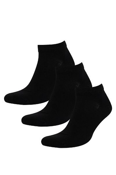 DeFacto Men's Seamless 3-Piece Bamboo Booties Socks D1714Axns