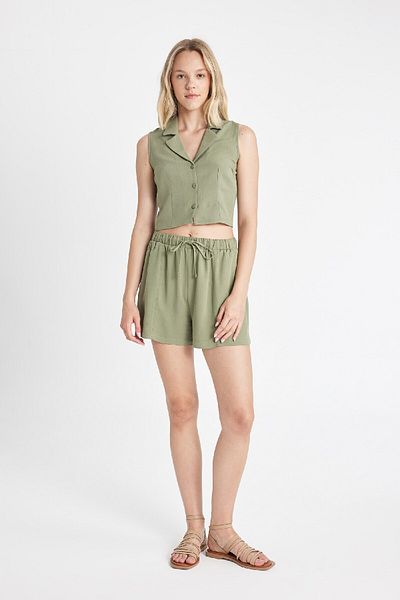 DeFacto Shorts aus Leinenmischung im Regular Fit - D0967AX24HS