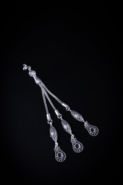 ENCİLİ SİLVER 925 проба срібла, три підвіски, місяць і зірка, детальний чотки...