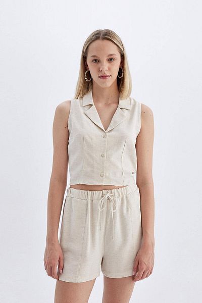 DeFacto Shorts aus Leinenmischung im Regular Fit - D0967AX24HS