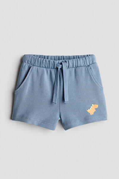 H&M Baskılı Sweatshirt Şort