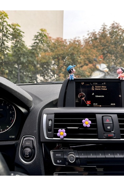 senfida Automobile air conditioner ornament flowers duo lilac flowers air conditioner ornament purple daisy air conditioner ornament 2pcs