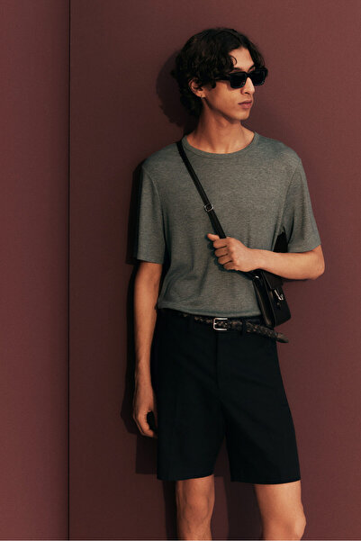 H&M Lyocell Karışımlı Tişört Regular Fit