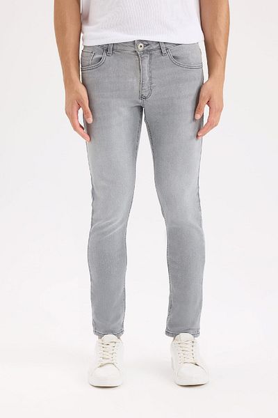 DeFacto Pedro Slim Fit στενή εφαρμογή Κανονική μέση στενή τσέπη τζιν παντελόνι D0027AX24AU