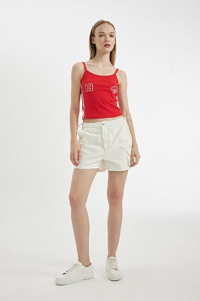 DeFacto Cool Regular Fit - Gabardine-Shorts mit kurzem Bein A3688AX24HS
