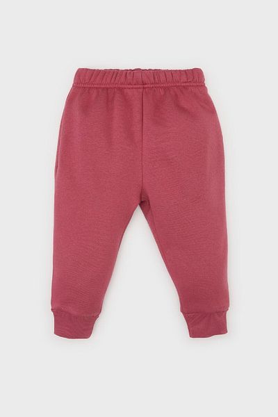 DeFacto Crew Neck Printed Sweatshirt and Elastic Waist Sweatpants for Baby Girl - D0813A524Wn