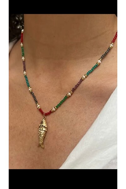 ISTBIRD ACCESSORIES Balikli boncuk kolye