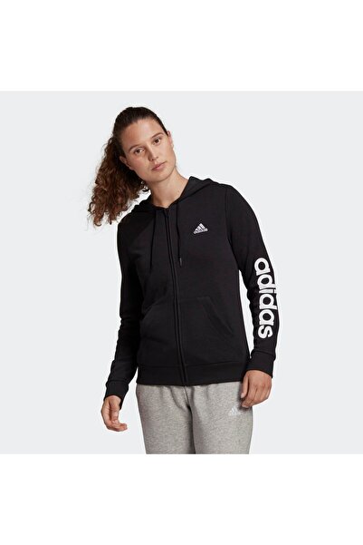 adidas Γυναικεία Βασικά Είδη Φούτερ με Ολόσωμο Φερμουάρ και Λογότυπο S