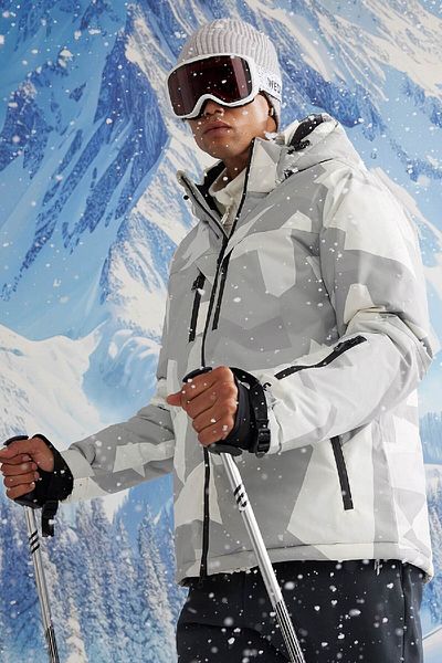 DeFacto Ultra Protect Fit Ski Mount - Water Repellent, Windproof, Hood, Zip-Up A7116Ax24Wn