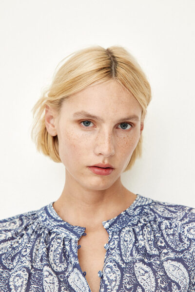 H&M Bant Yakalı Bluz