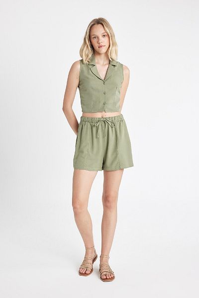 DeFacto Shorts aus Leinenmischung im Regular Fit - D0967AX24HS