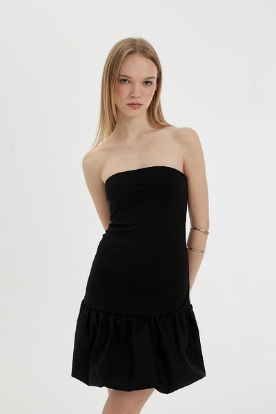 DeFacto Strapless and Sleeveless Cool Balloon Fit Mini Dress - D1308AX24SM