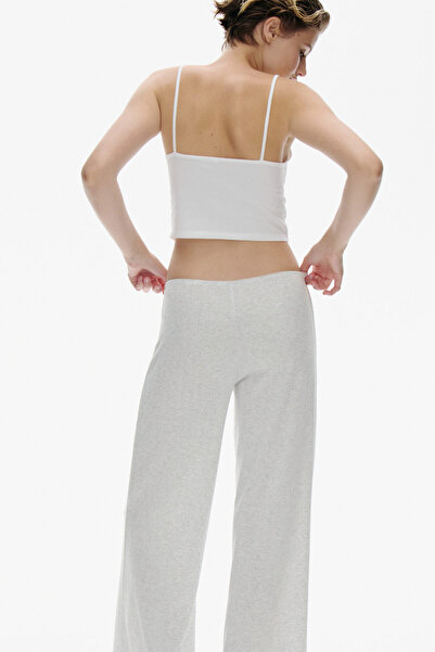 H&M Delik Desenli Jarse Pantolon