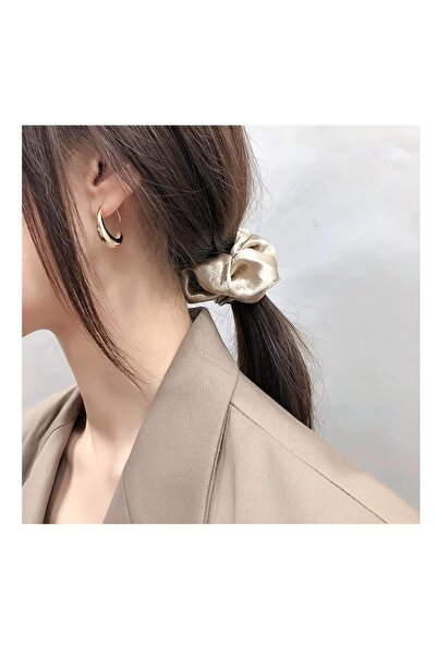 toptanhanem Minimalist Halka Küpe – Şık ve Zarif Günlük Aksesuar - Antialerjik Kararmaz Gold Çelik Küpe