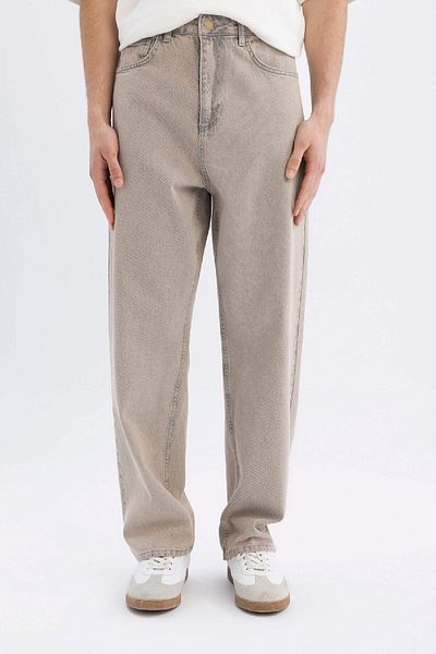 DeFacto Baggy Fit Wide Fit Normale Taille Weites Bein Jeanshose C2051AX24SM