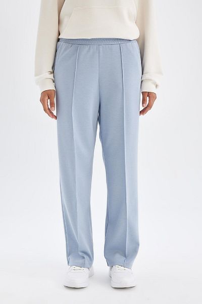 DeFacto Fit Sportsman Jogger-Trainingsanzug, Basic Straight Standard Fit Wide Leg Skuba Diving Fabric A5628ax24