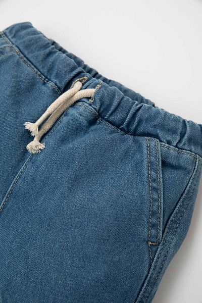 DeFacto Baby Boy Cargo Fit Jean Trousers - Stretch Band D2521a524au