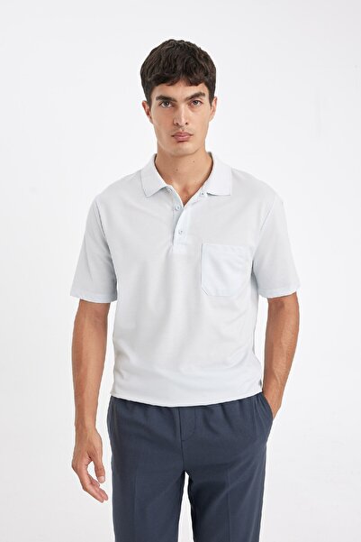 DeFacto Regular Fit Polo Yaka Basic Düz Kısa Kollu Pike Tişört X7133az24sm