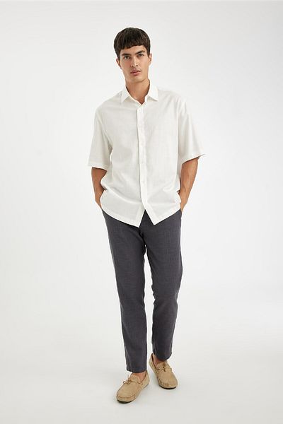 DeFacto Jogger Pants Slim Fit Slim Fit Straight Leg Cotton Pocket D2671Ax24Au