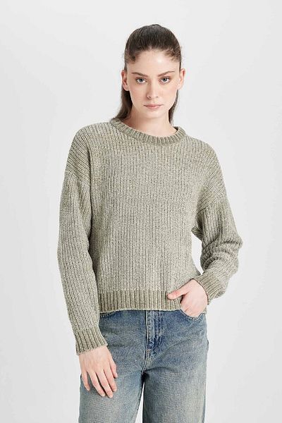 DeFacto Regular Fit Crew Neck Knitwear Sweater C6227Ax24Cw