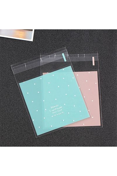 AKILLICA 100 Pcs 15X20 cm Gelatin Transparent Adhesive Glossy Sachet Opp Bag with Tape