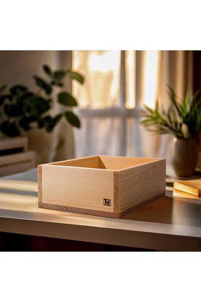 Limon Dekor Wooden Box with Lid - Solid Pine Wood Wooden Jewelry Box / Organizer